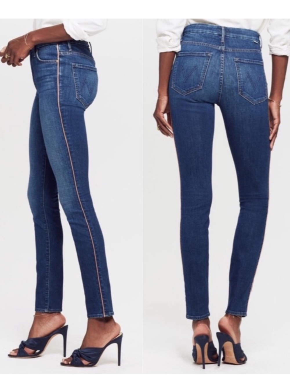 MOTHER High Waisted Looker Skinny Jeans What I Had Before I Had You Size 25